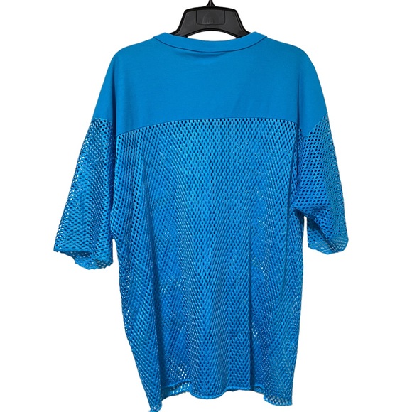 Vintage 80s 90s Blue Mesh Pro Classics Athletic Shirt - Picture 4 of 8